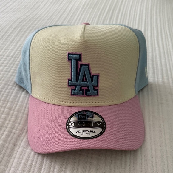 LA Logo Cap with Pink and Blue Accents - Picture 1 of 2